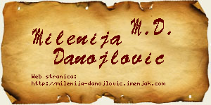 Milenija Danojlović vizit kartica